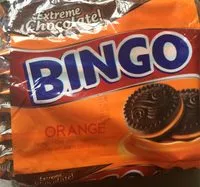 Mängden socker i Bingo Sandwich Cookies Choco-orng 28G