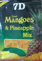 Mängden socker i Dried Mangoes & Pineapple Mix