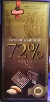 Mängden socker i Шоколад Горький-Элитный 72%