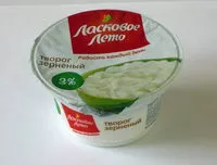 Mängden socker i Творог зерненый 3 %