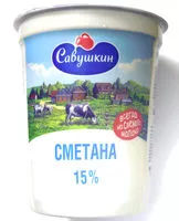 Mängden socker i Сметана 15 %