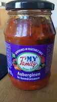 Mängden socker i Auberginen in Gemüsesauce