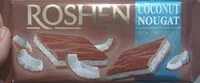 Mängden socker i Roshen Milk Chocolate Coconut NOUGAT