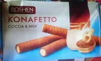 Mängden socker i Konafetto cocoa and milk