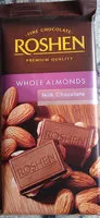 Mängden socker i Whole Almonds Milk Chocolate