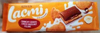 Mängden socker i Шоколад молочний Lacmi з шоколадно-горіховою начинкою та печивом