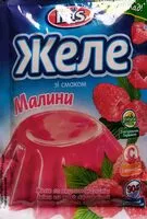 Mängden socker i Желе зі смаком Малини