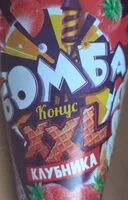 Mängden socker i Мороженое «Бомба конус XXL клубника»