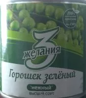 Mängden socker i Горошек зелёный "нежный"