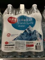 Mängden socker i French spring water