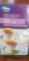 Mängden socker i Earl Gray Tea