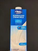 Mängden socker i Full Cream Australian Fresh Milk