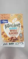 Mängden socker i Nature's heart® unsalted whole almonds