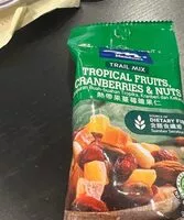Mängden socker i Tropical fruits and nut