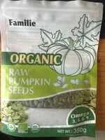 Mängden socker i Organic Raw Pumpkin Seeds