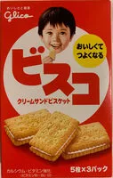 Mängden socker i ビスコ クリームサンドビスケット