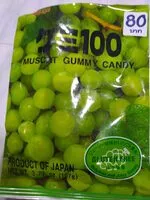 Mängden socker i Muscat Gummy Candy
