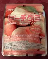 Mängden socker i Peach Gummy Candy 50G