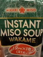 Mängden socker i Hikari Miso Soup Wakame