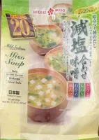 Mängden socker i Miso soup