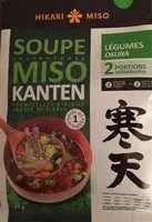 Mängden socker i Soupe miso Kanten aux légumes