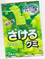 Mängden socker i UHA味覚糖 さけるグミ マスカット
