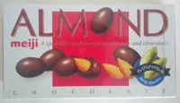 Mängden socker i Almond chocolate meiji