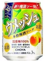Mängden socker i Carbonated Japanese Ume Fruit Liqueur "CHOYA UMESSHU"