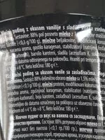 Mängden socker i Mlečni puding z okusnom vanilje s sladili