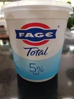 Mängden socker i Fage total 5,%