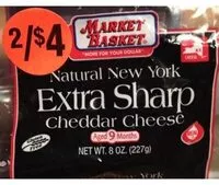 Mängden socker i New York Extra sharp Cheddar Cheese