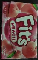 Mängden socker i Japan Lotte Fit's Peach Momo Chewing Gum Fruity Japanese Candy 12 Piece Pack