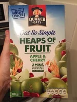 Mängden socker i Quaker Oat So Simple Heaps Of Fruit App / Ch 8X36.1G