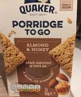 Mängden socker i Porridge to go