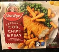 Mängden socker i Cod, chips and peas