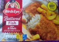 Mängden socker i Battered fish