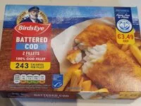 Mängden socker i Battered Cod