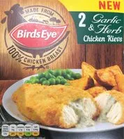 Mängden socker i 2 Garlic and Herb Chicken Kievs
