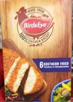 Mängden socker i Southern Fried Chicken in Breadcrumbs