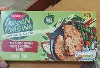 Mängden socker i Birds Eye Green Cuisine 2 Cauliflower Burgers
