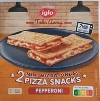 Mängden socker i 2 Pizza Snacks Pepperoni
