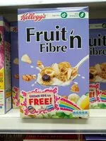 Mängden socker i Fruit 'n Fibre Cereal