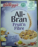 Mängden socker i Céréales All-Bran Fruit 'n Fibre