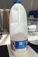 Mängden socker i Fresh whole milk