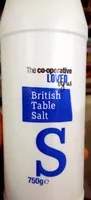 Mängden socker i Table salt