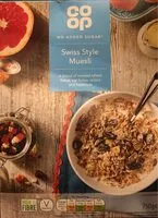 Mängden socker i Swiss Style Muesli
