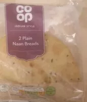 Mängden socker i Indian style 2 plain Naan breads