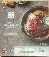 Mängden socker i Chilli con carne & rice