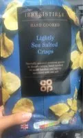Mängden socker i Lightly sea salted crisps