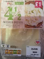 Mängden socker i Mashed potato